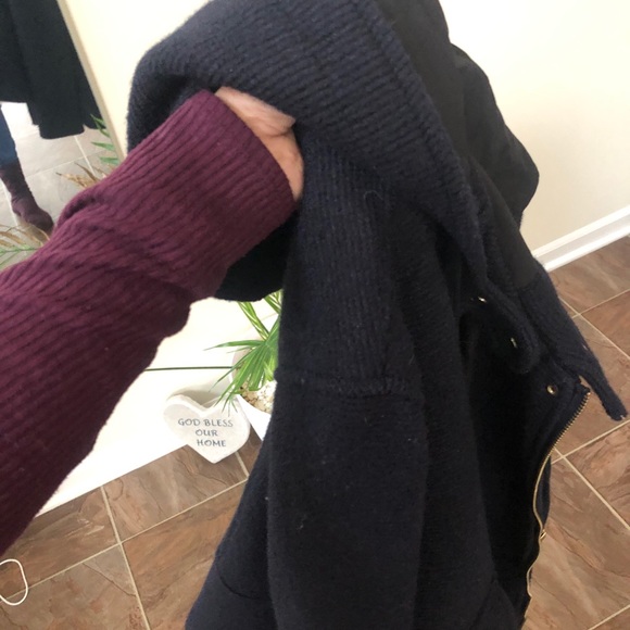 Zara Navy Blue Pea Coat - Picture 7 of 7